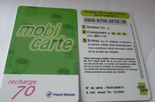 Mobicarte - Recharge 70