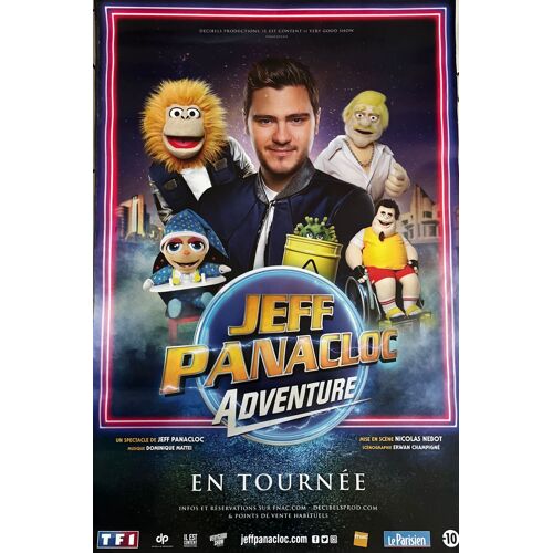 Jeff Panacloc - Adventure - En Tournée - Affiche Roulée - Envoi En Tube Taille : 80x120cm