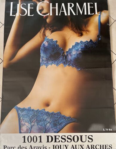 Lise Charmel - Photo Lingerie - Bleu - Affiche Roulée - Envoi En Tube Taille : 120x175cm