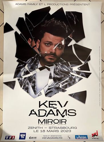 Kev Adams - Miroir - Spectacle 2023 - Affiche Roulée - Envoi En Tube Taille : 80x120cm