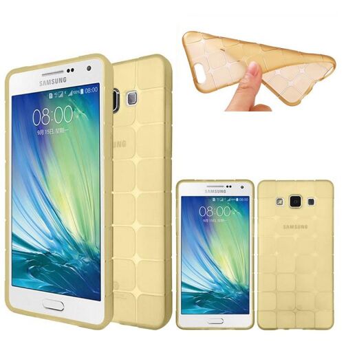 Galaxy A5 Housse Etui Coque Silicone Gel Souple Or