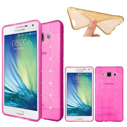 Galaxy A5 Housse Etui Coque Silicone Gel Souple Rose