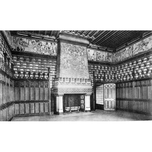 Carte Postale Anciennell 58 Pierrefonds Le Chateau - La Chambre A Coucher Du Seigneur- Etablissements Cazier- Varin- Pierrefonds