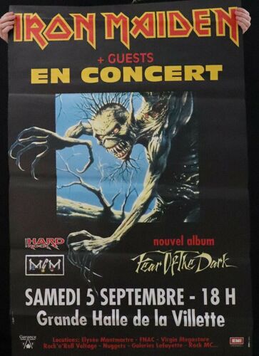 Iron Maiden - Fear Of The Dark -Concert - Affiche Roulée - Envoi En Tube Taille : 80x120cm