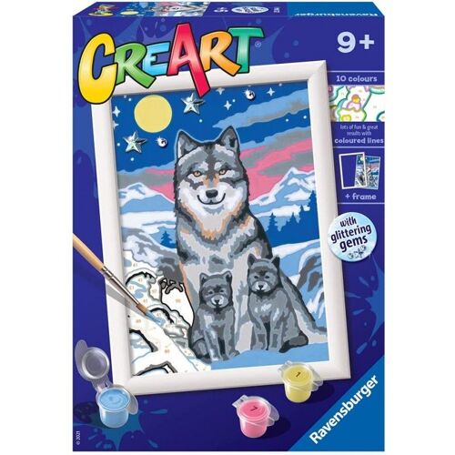 Creart Loups Au Clair De Lune Ravensburger