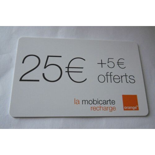 Mobicarte - La Recharge - 25  + 5  Offerts