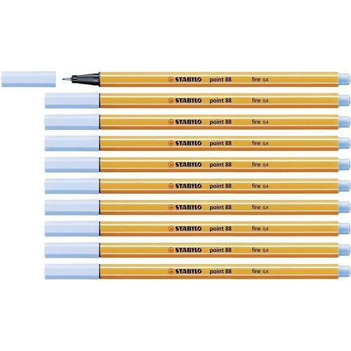 Stabilo 88/11 - Stylo Feutre Point 88 - Bleu Cobalt - Paquet De 10 Pcs