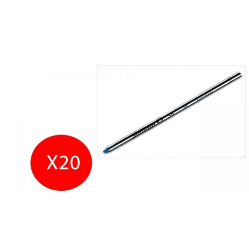 Giotto Mini Recharge Recharge Pointe Fine 38 Bleu Pack De 20 Recharges