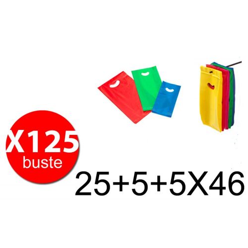 Balma R Pfsahd25x46 - Sacs Shopping Smiling Bag - Réutilisables - Couleurs De Cul - 25 + 5 + 5x46 - Pack. 125 Pièces
