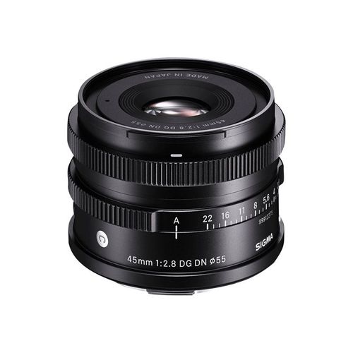 Objectif Sigma Contemporary 45 mm - f/2.8 DG DN - L-Mount - pour Leica SL2, SL2-S; Leica CL; Panasonic Lumix DC-BS1H, S1, S1R, S1H, S5, S5M2, S5M2X; Sigma fp, fp L