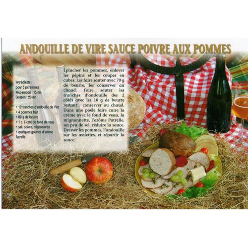 Cp - Recette "Andouille De Vire, Sauce Poivre Aux Pommes"