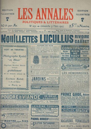 Les Annales Politiques Et Litteraires N° 1132 (1er Semestre) Souvenirs & Ortraits : Les Femmes Célèbres Du Second Empire - Les Rincesses D'opéra, Par Frédéric Loliée