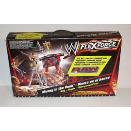Ring De Catch Wwe Raw Flexforce World Wrestling Sonore Lumineux + 4 Figurines Articulés Wwe Mattel 2010