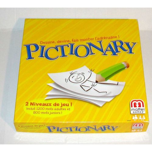 Pictionary Dessine Devine Jeu De Societe Junior Famille Mattel Games