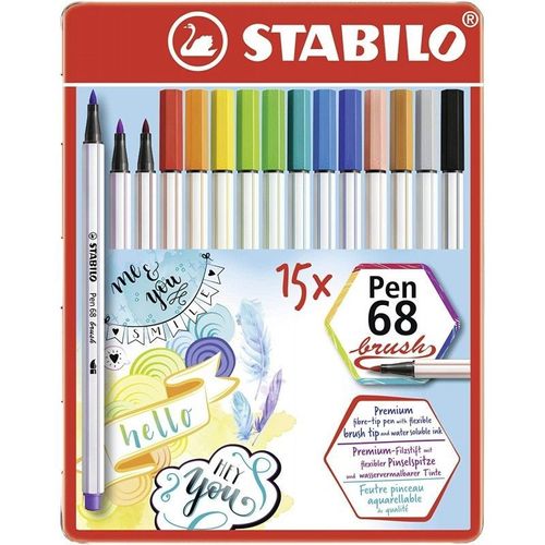 Premium Pen 68 Brush Boîte De 15 Pièces 568 / 15-32