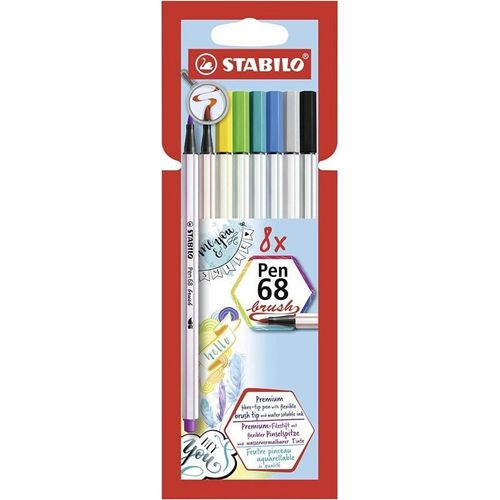 Premium Pen 68 Brush Boîte De 8 Pièces 568 / 08-21