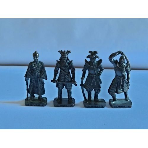 4 X Kinder Metal Série Complète Les Samouraïs