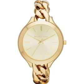 Michael Kors Slim Runway Mk3222 Femme Montre Gold Analogique Métal Nouveau