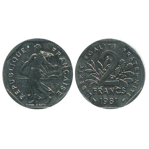 Pièces Monnaie - 2 Francs, Semeuse Nickel De 1981