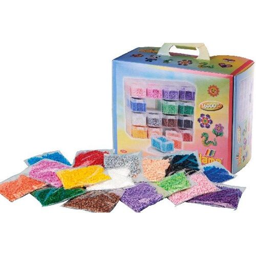 Hama - Large Storage Box W/ Midi Beads & 16 Compartments (6761)