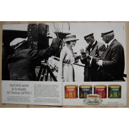 Publicité Papier - Thé Lipton De 1986