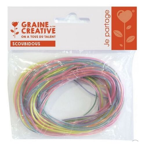 Sachet 12 Fils Scoubidous Effet Perle Sans Phtalat