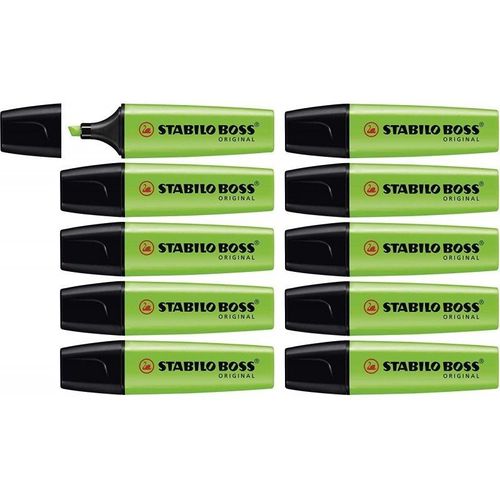 Stabilo 70/33 - Surligneur Boss Original - Vert - Paquet De 10 Pcs
