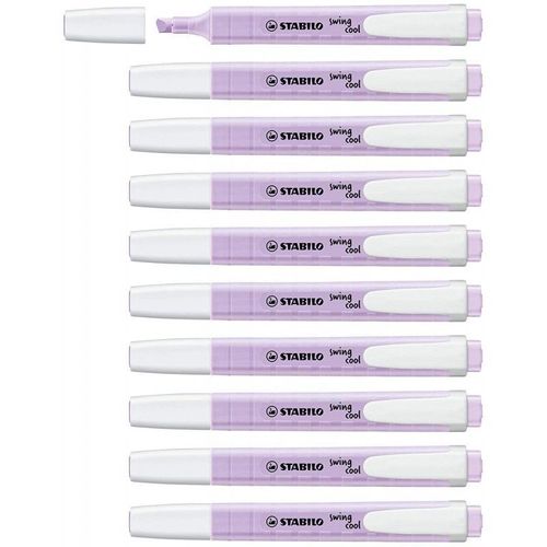 Stabilo 275 / 155-8 - Surligneur Stabilo Swing Cool Pastel - Glycine - Pack De 10 Pcs