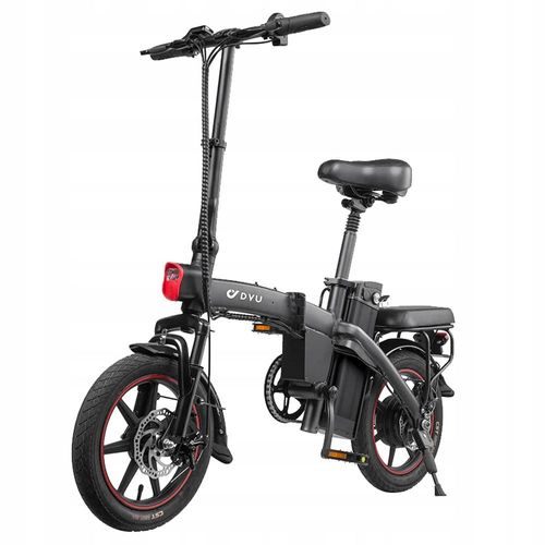 Vélo Électrique Dyu A5, 350w Moteur Vitesse Max 25km-H 36v 7.5ah 70km Max Range Croisière Automatique Noir