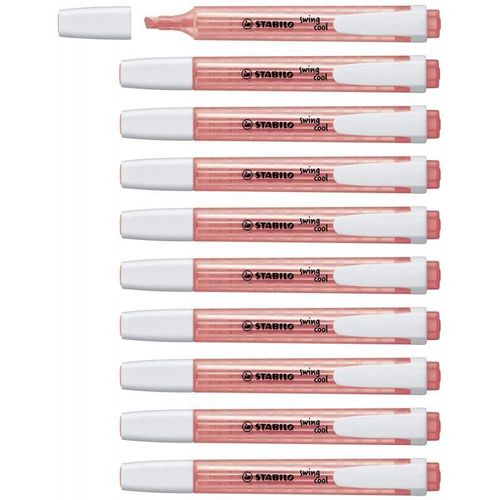 Stabilo 275/40 - Surligneur Stabilo Swing Cool - Rouge - Lot De 10 Pcs