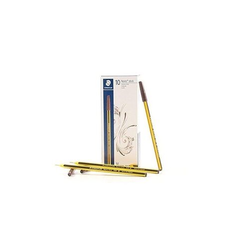 Staedtler Noris M Stick 434 76 - Stylo À Bille - Marron - Lot De 10 Pcs
