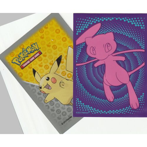 2 Protèges Carte Pokemon - Ultra-Pro - Pikachu - Mew