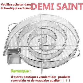 USTENSILE BARBECUE PLANCHA DEMI SAINT Générateur de Fumée Froide Acier Inoxydable à Barbecue BBQ Gril Fumage Fumeur Outil Rond