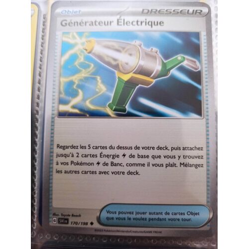 Générateur Électrique - 170/198 - Carte Pokémon Écarlate Et Violet Ev01