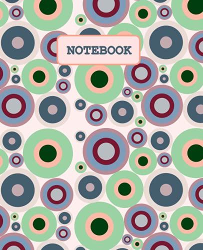 Colorful Circles Lined Notebook 7.5" X 9.25" 120 Pages
