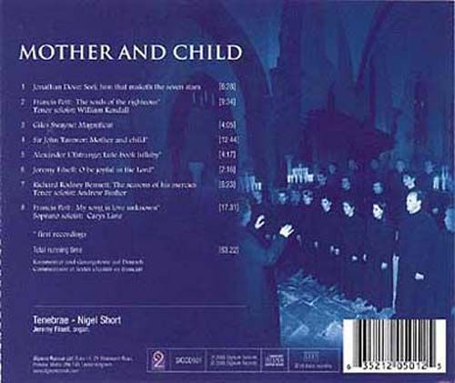 Mother And Child : Oeuvres Pour Choeur Et Orgue De Dove, Pott, Swayne, Filsell,