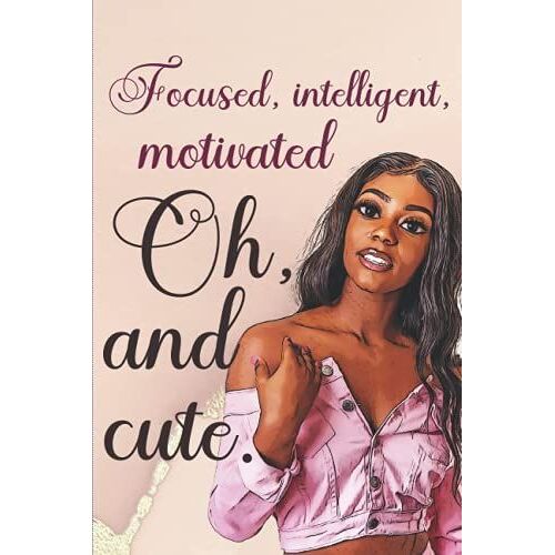 Girly Notebook For School: Positive Quote Notebook For Women | Inspirational Journal With Quotes For Notetaking | Blank Lined Note Book With Cute Interior Pages - Student Gift (Composition Notebook)