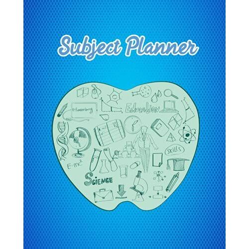 Subject Planner: Organize Your Homework Academic Planner Elementary/Preschool/High School Students Daily School Assignment With Subject Trackers Notebook