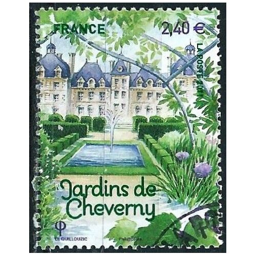 France 2011, Beau Timbre Yvert 4580, Salon Du Timbre 2012 - Jardins De France, Jardins De Cheverny.