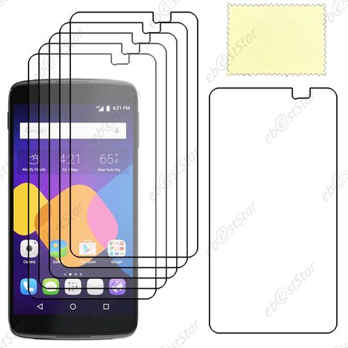 Ebeststar ® Lot X6 Protection Film D'écran Anti Rayures Anti Traces Pour Alcatel Onetouch Idol 3 Écran 5.5 Pouces + Lingette De Nettoyage / Accessoires Pour La Pose