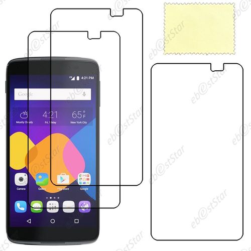 Ebeststar ® Lot X3 Protection Film D'écran Anti Rayures Anti Traces Pour Alcatel Onetouch Idol 3 Écran 5.5 Pouces + Lingette De Nettoyage / Accessoires Pour La Pose