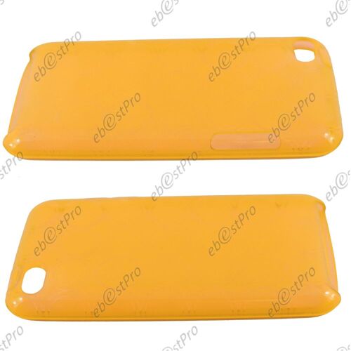 Ebeststar ® Pour Apple Ipod Touch 4g Coque Silicone Gel Cercles Housse Etui Protection Souple, Couleur Orange + 1 Film Protection D'écran + Lingette