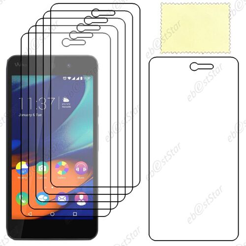 Ebeststar ® Lot X6 Film Protection D'écran Anti Rayures Protecteur Transparent Pour Wiko Rainbow Lite 4g + Lingette De Nettoyage / Accessoires Pour La Pose