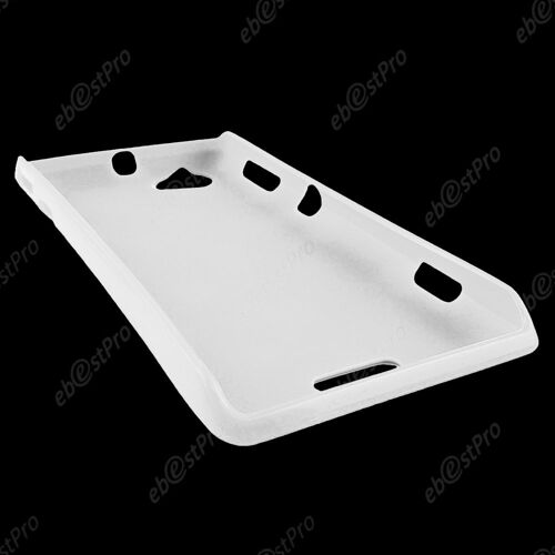 ebestStar ® Etui Housse Coque S-line Silicone Protection en Gel pour Sony Xperia L, Sony C2105, Couleur Blanc + 1 Film protection d'écran + lingette