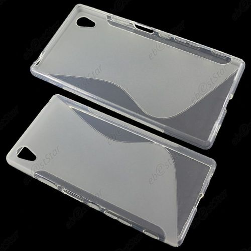 Ebeststar ® Etui Housse Coque S-Line Silicone Protection En Gel Pour Sony Xperia Z5 Premium, Z5 Prime, Couleur Transparent + 1 Film Protection D'écran + Lingette