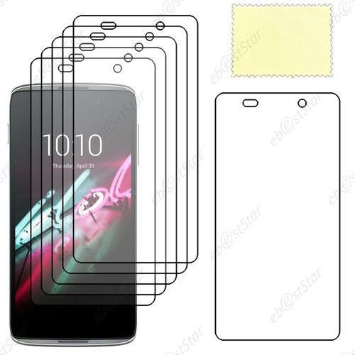 Ebeststar ® Lot X6 Protection Film D'écran Anti Rayures Anti Traces Pour Alcatel Onetouch Idol 3 Écran 4.7 Pouces + Lingette De Nettoyage / Accessoires Pour La Pose