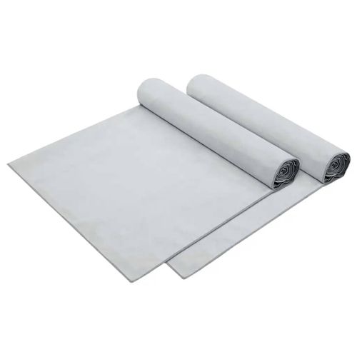 Vidaxl Serviettes De Transat 2 Pcs Gris 210 X 75 Cm