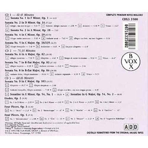 Intégrale De La Musique Pour Piano Seul Vol. 1 : Sonates Pour Piano Nos 1 À 9