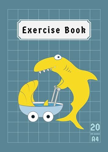 20mm Squared Exercise Book A4: Squared Paper Notebook 10mm Maths ( Mathematics ) Science For Boys Girls Back To School Class Records & Lesson | 100 Pages | Blue