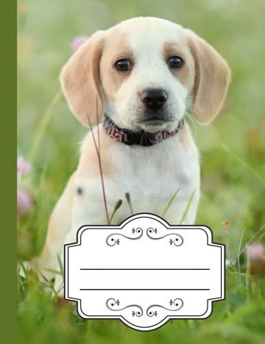 Graph Paper Notebook Cute Dog Cover: 120 Quad Ruled 4x4 Pages 8.5 X 11 Inches, Large Simple Composition Notebook
